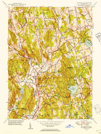 Download a high-resolution, GPS-compatible USGS topo map for Woodbury, CT (1953 edition)