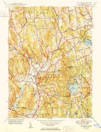 Download a high-resolution, GPS-compatible USGS topo map for Woodbury, CT (1950 edition)