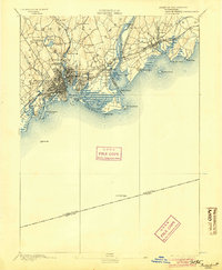 1893 Map of Bridgeport, 1904 Print