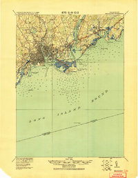 1920 Map of Milford city , CT