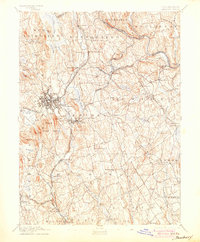 1892 Map of Danbury, 1904 Print