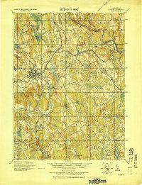 preview thumbnail of historical topo map of Danbury, CT in 1915