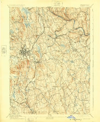 1892 Map of Branchville, CT, 1925 Print