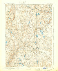 1892 Map of Gilead, 1932 Print