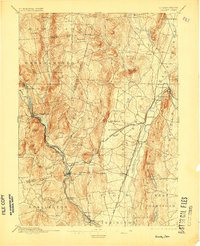 1892 Map of Granby, 1905 Print