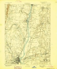 1892 Map of Hartford, 1898 Print
