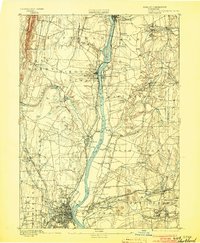 1892 Map of Hartford, 1903 Print