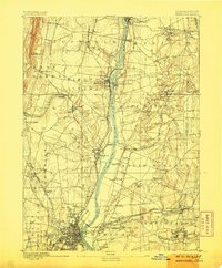 1892 Map of Hartford, 1906 Print