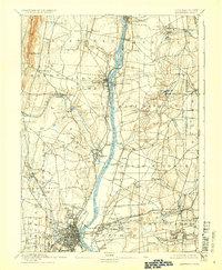 1892 Map of Hartford, 1932 Print