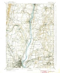 1892 Map of Hartford, 1942 Print