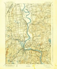 1893 Map of Middletown, 1942 Print