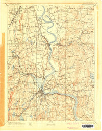 1893 Map of Middletown, 1905 Print