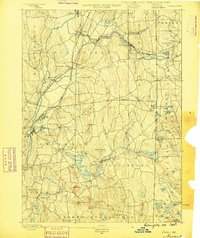 1889 Map of Moosup