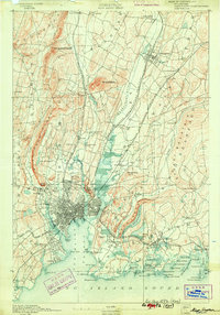 1892 Map of Branford Center, CT