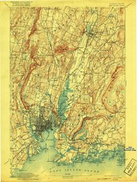 Download a high-resolution, GPS-compatible USGS topo map for New Haven, CT (1917 edition)