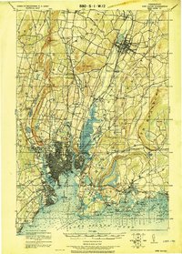preview thumbnail of historical topo map of New Haven, CT in 1921