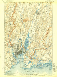 Download a high-resolution, GPS-compatible USGS topo map for New Haven, CT (1944 edition)