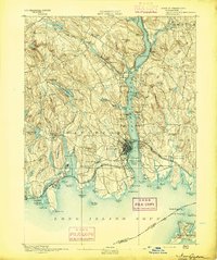 Download a high-resolution, GPS-compatible USGS topo map for New London, CT (1893 edition)