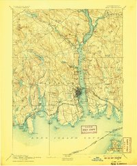 Download a high-resolution, GPS-compatible USGS topo map for New London, CT (1907 edition)