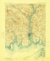 Download a high-resolution, GPS-compatible USGS topo map for New London, CT (1915 edition)