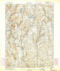 preview thumbnail of historical topo map of Litchfield County, CT in 1892