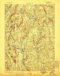 1893 Map of Bridgewater, CT, 1898 Print
