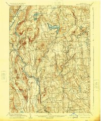 1904 Map of Bridgewater, CT, 1925 Print