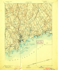 1893 Map of Norwalk, 1903 Print