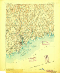 1893 Map of Norwalk, 1906 Print