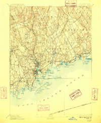 1893 Map of Norwalk, 1909 Print