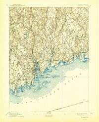 preview thumbnail of historical topo map of Norwalk, CT in 1893