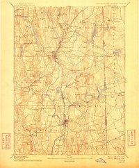 1893 Map of Putnam, 1910 Print