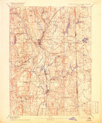 1893 Map of Putnam, 1918 Print
