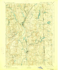 1893 Map of Putnam, 1928 Print