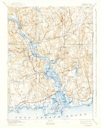 1893 Map of Saybrook, 1942 Print