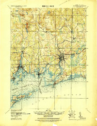 preview thumbnail of historical topo map of New London County, CT in 1921