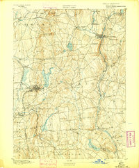 preview thumbnail of historical topo map of Tolland County, CT in 1892