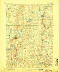 preview thumbnail of historical topo map of Tolland County, CT in 1892