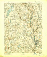 1893 Map of Waterbury