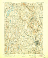 1904 Map of Waterbury