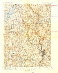 preview thumbnail of historical topo map of Waterbury, CT in 1904