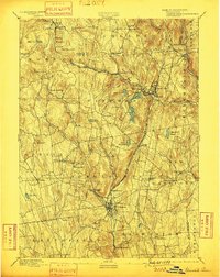 1892 Map of Winsted, CT, 1899 Print