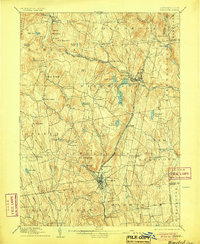 1892 Map of Winsted, CT, 1905 Print
