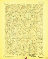 preview thumbnail of historical topo map of Windham County, CT in 1892