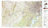 preview thumbnail of historical topo map of District of Columbia, United States in 1986
