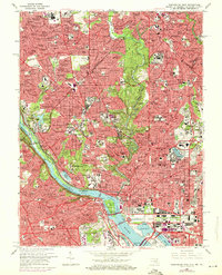 preview thumbnail of historical topo map of District of Columbia, United States in 1965