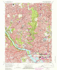 preview thumbnail of historical topo map of District of Columbia, United States in 1965