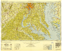 1948 Map of Washington, 1951 Print