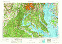 preview thumbnail of historical topo map of Washington, VA in 1957