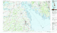preview thumbnail of historical topo map of Dover, DE in 1984